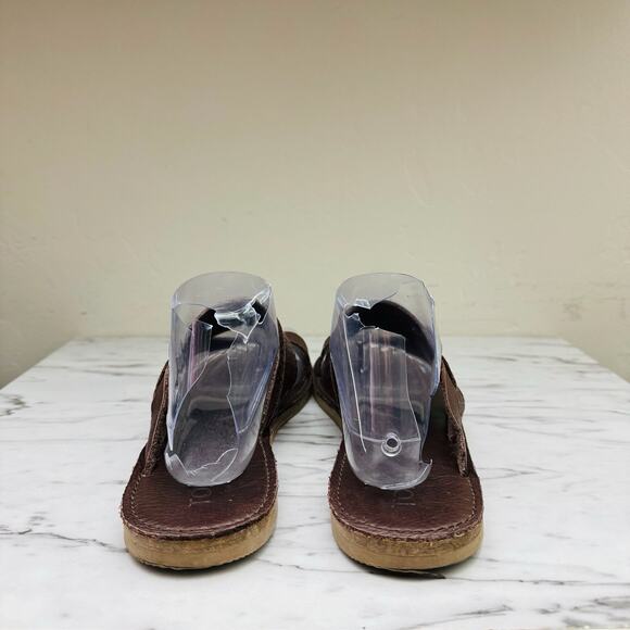 TOMS Isabella Brown Leather Toe Loop Sandals Women’s Size 10 - Picture 5 of 10